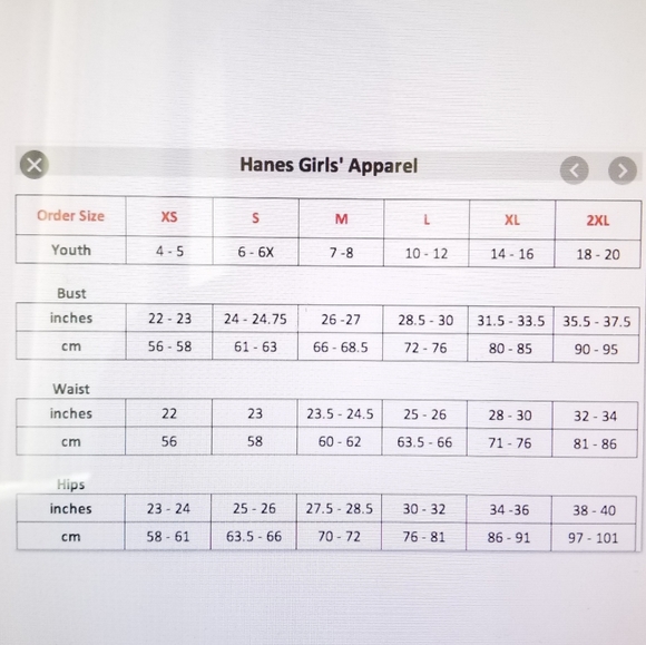 HANES Girl Shirred Graphic Long Sleeve - Picture 2 of 2